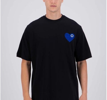 TEE-BABY BLACK - COEUR BLUE