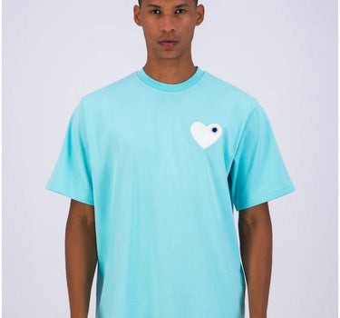 TEE-SHIRT BABY SKYBLUE - COEUR WHITE