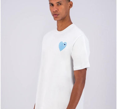 TEE-SHIRT BABY WHITE - COEUR SKYBLUE