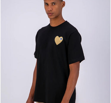 TEE-BABY BLACK - COEUR MOUTARDE