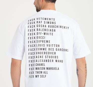 T-SHIRT FXCK - WHITE