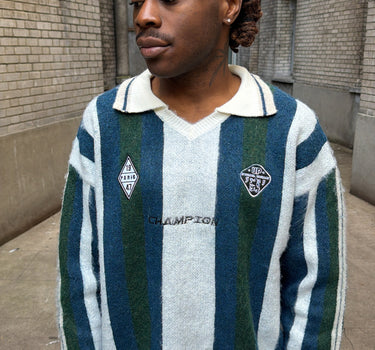 Polo Stripe - Vert/Blanc