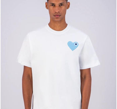 TEE-SHIRT BABY WHITE - COEUR SKYBLUE