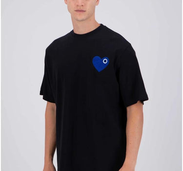 TEE-BABY BLACK - COEUR BLUE