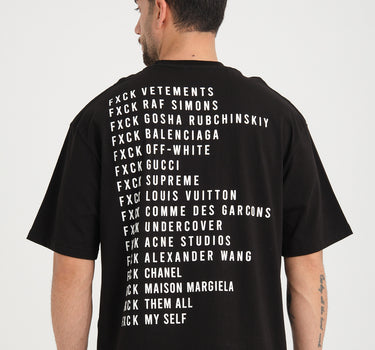 TEE-SHIRT FXCK - BLACK