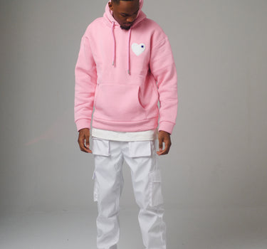 SWEAT BABY PINK - COEUR WHITE