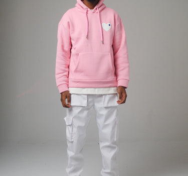 SWEAT BABY PINK - COEUR WHITE